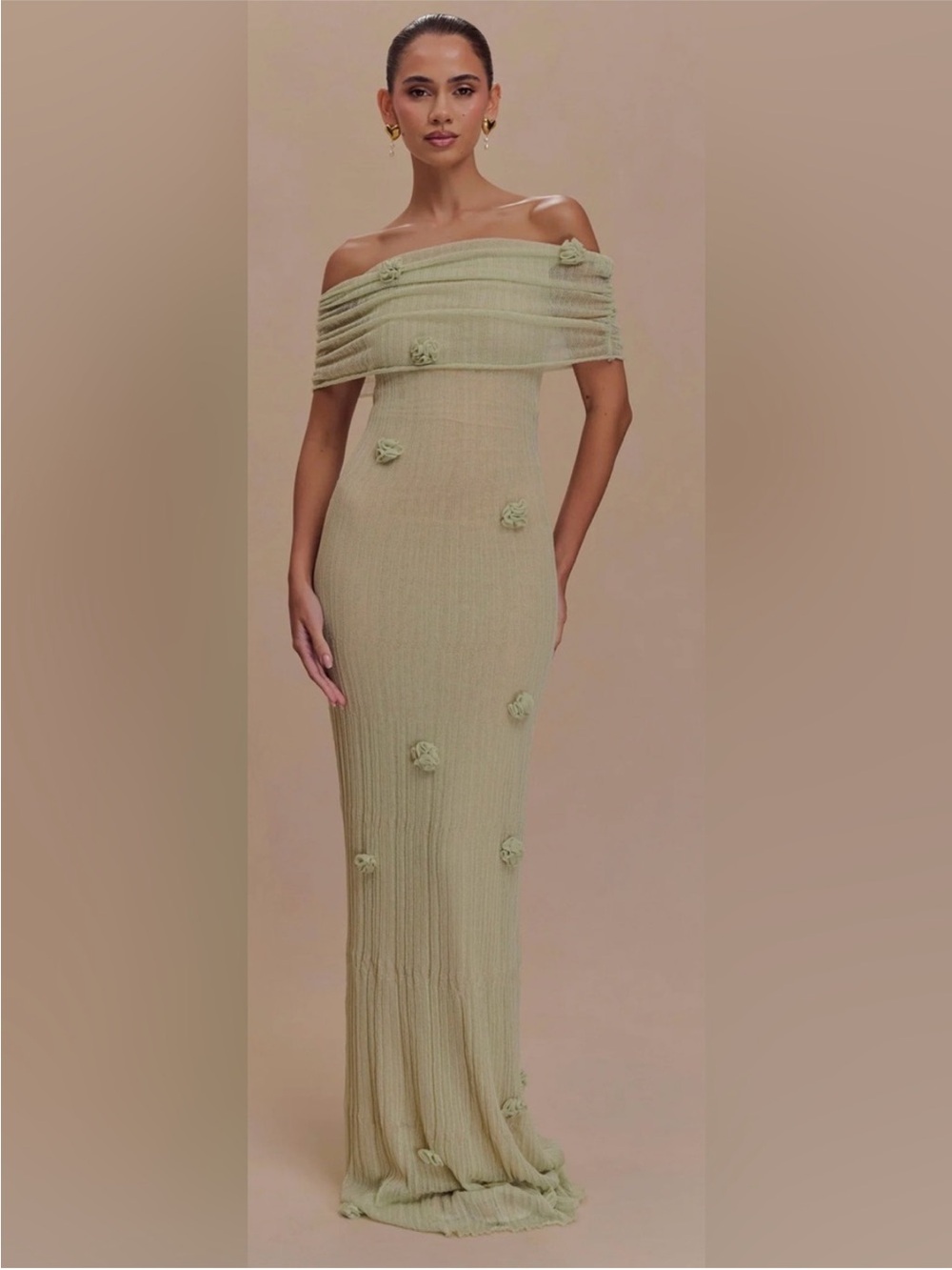 Meshki Brynn Orchid Knit Maxi Dress